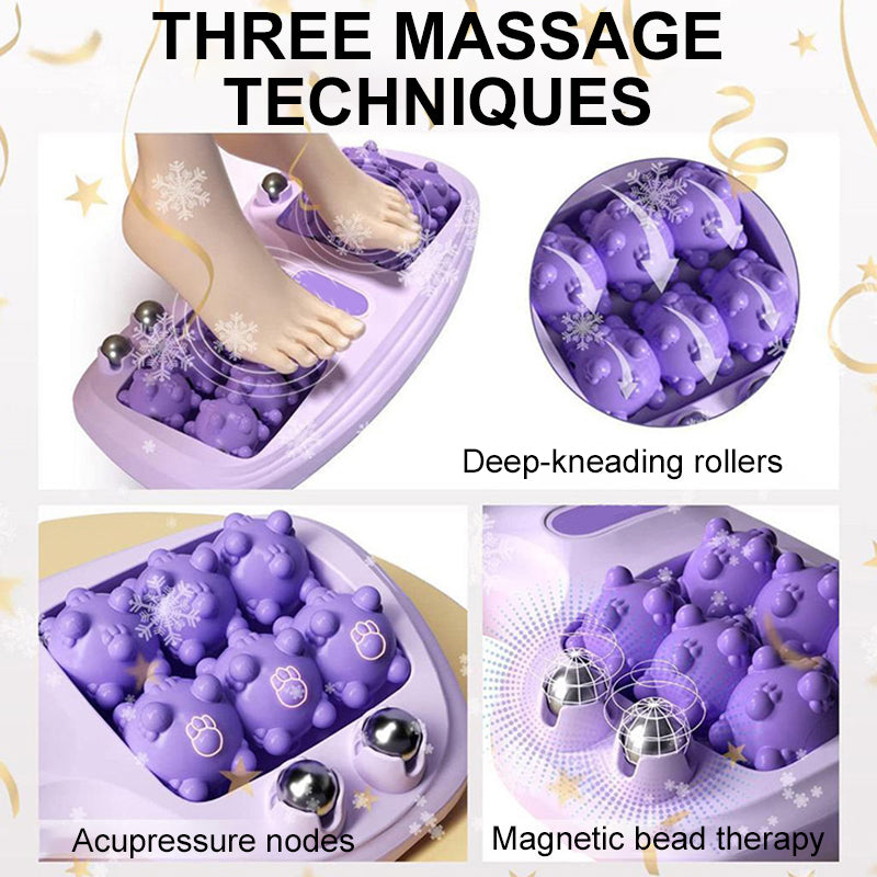 💜Der bequemste Blutkreislauf-Förderer💜Tragbare Doppelfußmassagewalze