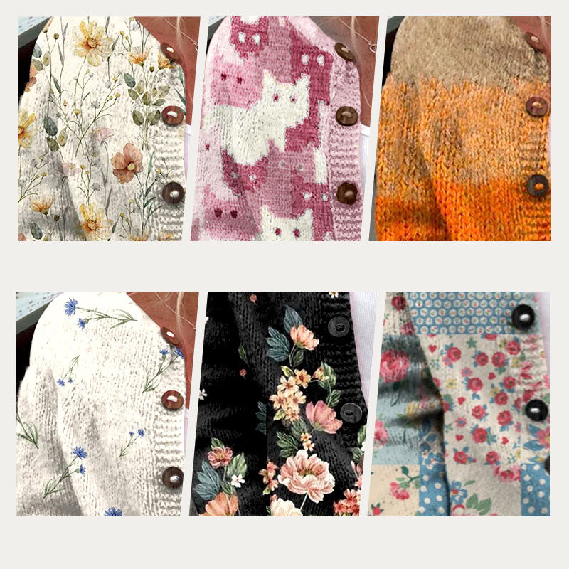 🍂Herbstverkauf 50 % Rabatt🍁Bequeme Strickjacke für Damen