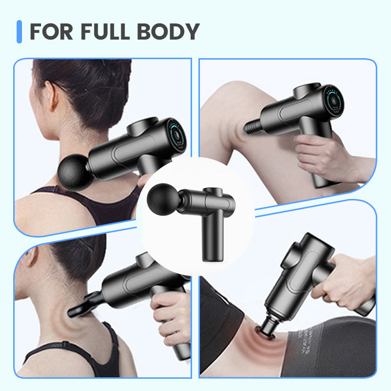 🔥Tragbares Tiefengewebemassagegerät – 4 Massageköpfe gratis🎁