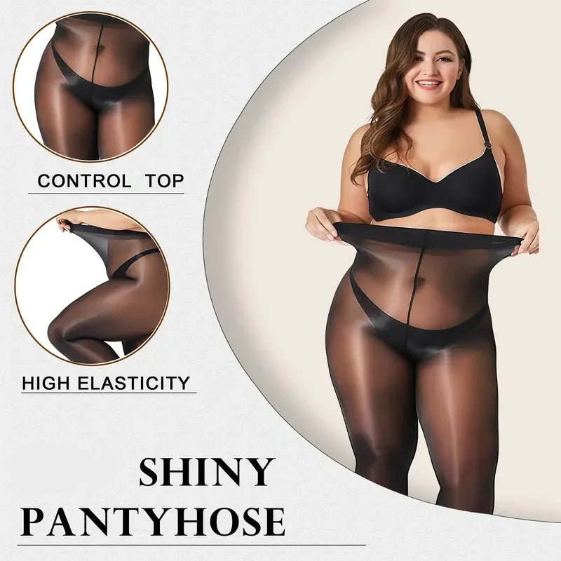 ✨Glänzende transparente Strumpfhosen für Damen – Heißer Verkauf 50 % Rabatt🔥