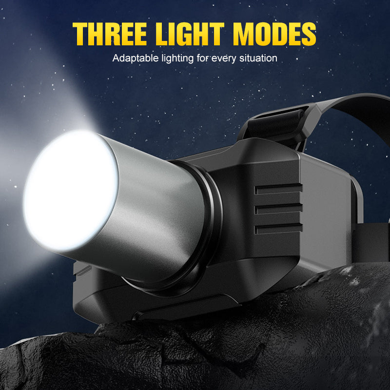 🔥Heißer Verkauf 50% Rabatt🔥Leuchtstarke wiederaufladbare LED-Stirnlampe für den Außenbereich