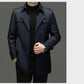 🍂 Frühherbst-Sonderaktion mit 50 % Rabatt！ ⌛️ Mittellanger Trenchcoat für Herren mit herausnehmbarem Innenfutter