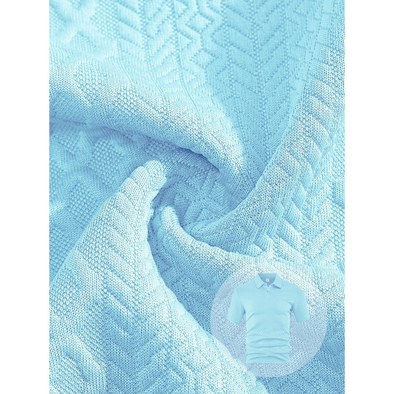 💎 49% RABATT! 💎 Herren-Zweiteiler mit Rautenstruktur – Kurzarmhemd & Shorts mit Kordelzug, atmungsaktiv & knitterfrei 🌞👕