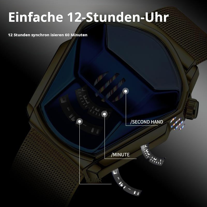 Luxus Herren Rennsport Rhombus Uhr