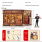 DIY-Buch-Kit, Miniatur-Puppenhaus mit LED-Licht, Staubschutzhülle