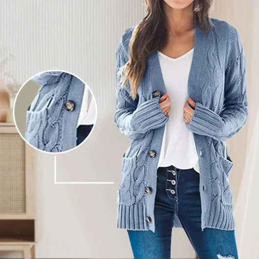🍁Frühherbst-Sale: 40 % Rabatt🍂Damen-Strickpullover in Midi-Länge für den Herbst
