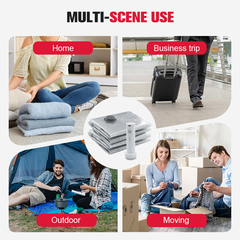 🔥Solange der Vorrat reicht 50 % Rabatt!🎉Reise-Vakuum-Storagebeutel & tragbares Pump-Set