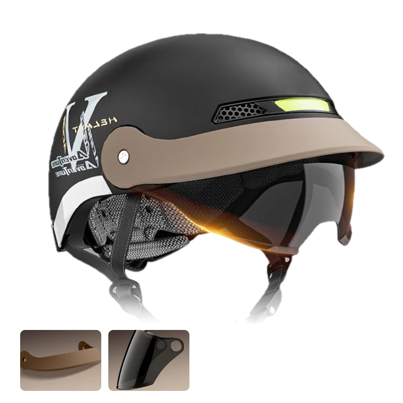 🛡️Atmungsaktiver, leichter und stoßfester Motorradhelm