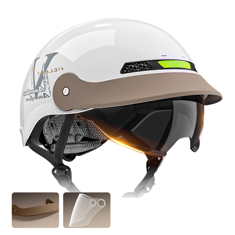 🛡️Atmungsaktiver, leichter und stoßfester Motorradhelm