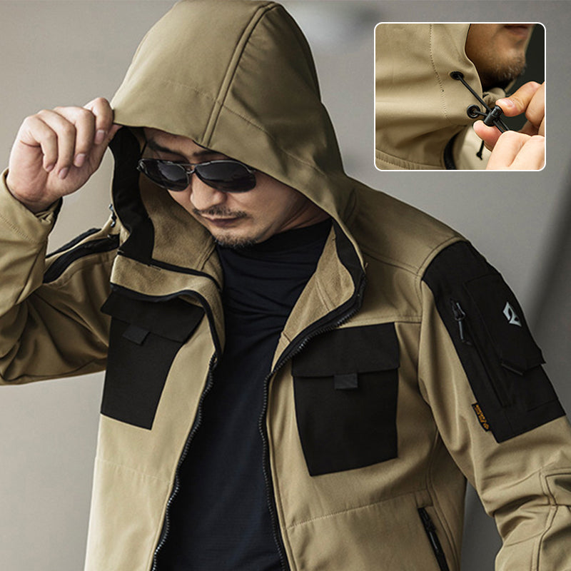 Männerjacke, dick und warm, taktisch, Bergsteigerbekleidung