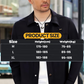 Winddichte leichte Herrenjacke mit Knopfleiste