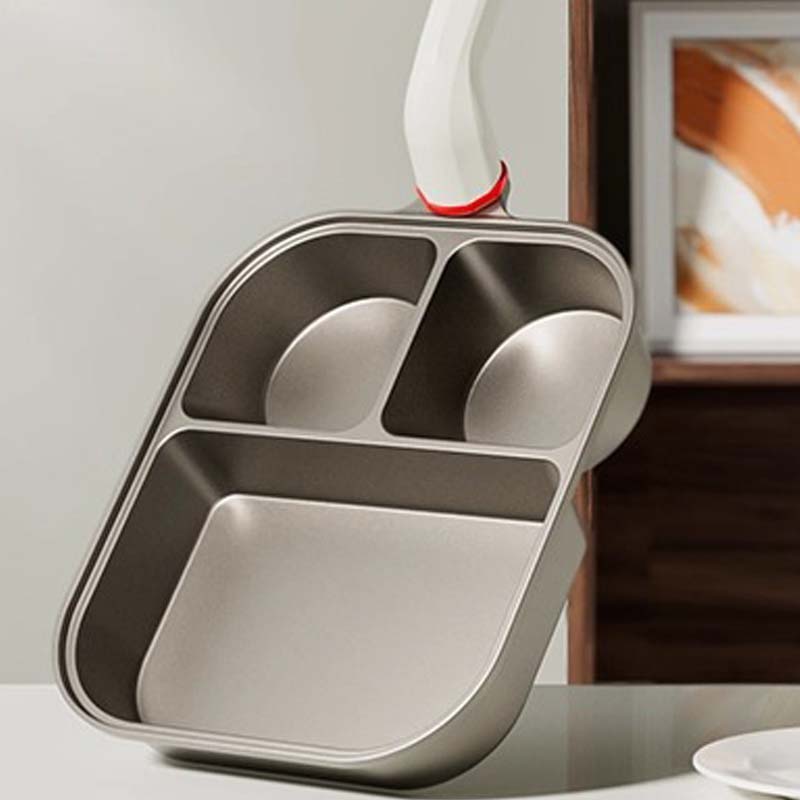 3-in-1-Pfanne mit großem Fassungsvermögen in Tassenform