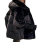 🍂 Frühherbst-Sonderaktion: 50 % Rabatt 🔥 Damen Oversized Pufferjacke mit Kapuze im Patchwork-Design