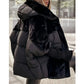 🍂 Frühherbst-Sonderaktion: 50 % Rabatt 🔥 Damen Oversized Pufferjacke mit Kapuze im Patchwork-Design