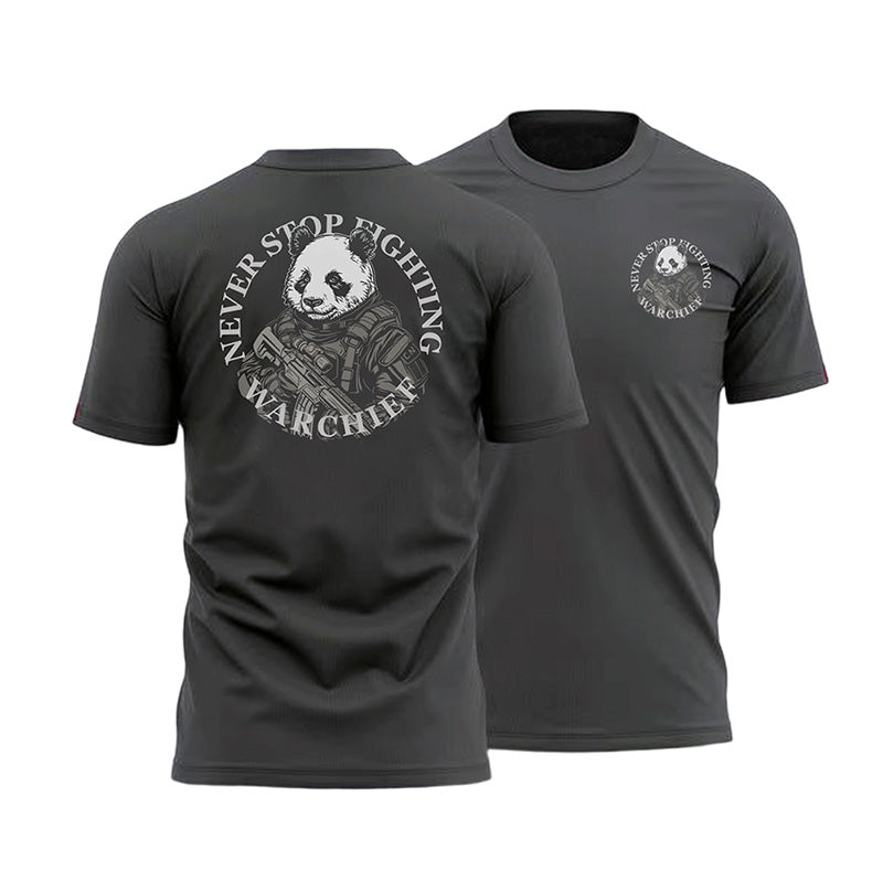🐼💥Herren-T-Shirt aus Baumwolle mit Panda-Motiv