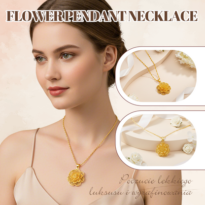 ✨Seifengold-Blumenanhänger-Halskette (Symbol für Frieden und Wohlstand)