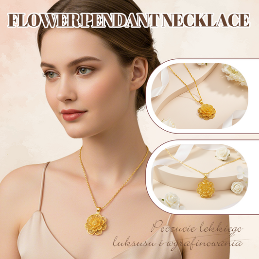 ✨Seifengold-Blumenanhänger-Halskette (Symbol für Frieden und Wohlstand)