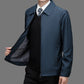 Winddichte Herrenjacke mit Revers und Reißverschluss