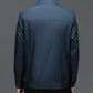 Winddichte Herrenjacke mit Revers und Reißverschluss