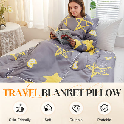 ✨Neuheiten 40 % Rabatt✨2-in-1-Reisedecke mit Kissen