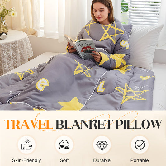 ✨Neuheiten 40 % Rabatt✨2-in-1-Reisedecke mit Kissen