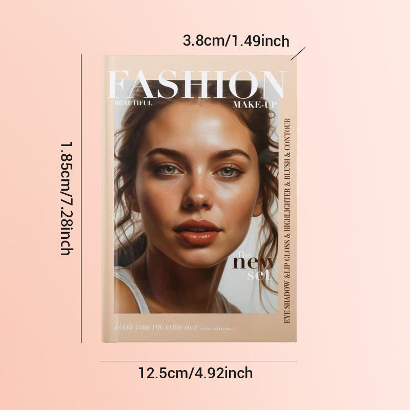 5-Schicht-Makeup-Palette im Buchstil mit 67 Profi-Farbtönen