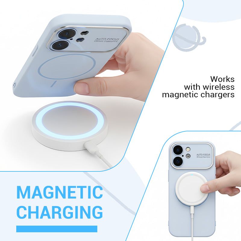 Weiche, magnetische, stoßfeste Handyhülle aus Silikon