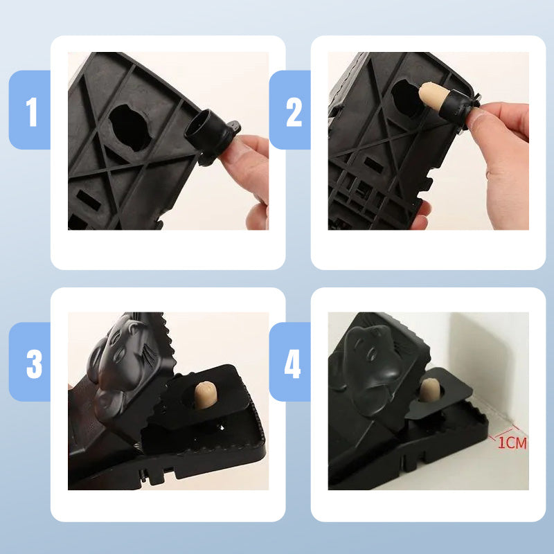 💥Wiederverwendbare Rattenfalle mit hochempfindlichem Auslöser – 1 kaufen, 2 gratis dazu🎁