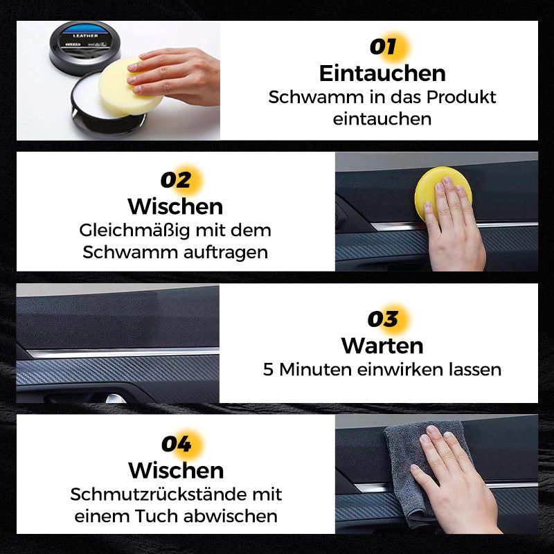 🔥Heißer Verkauf 50% Rabatt🔥 Führende Reinigungs- und Pflegecreme &Reinigungspaste für Lederpflege