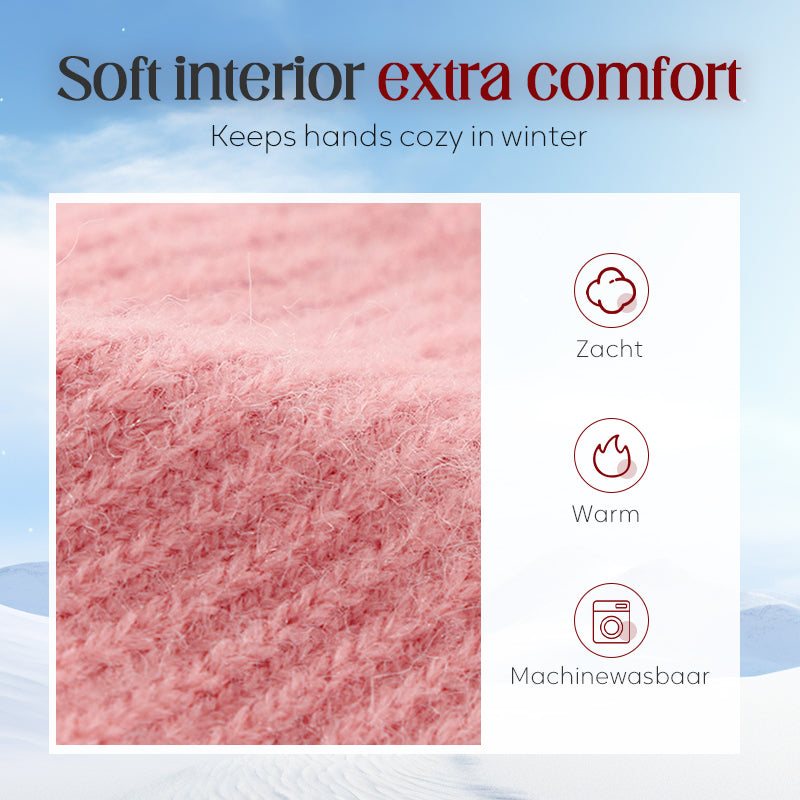Warme Thermostrick-Touchscreen-Handschuhe