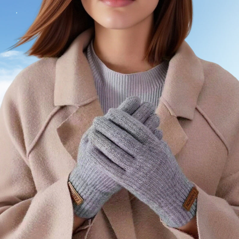 Warme Thermostrick-Touchscreen-Handschuhe