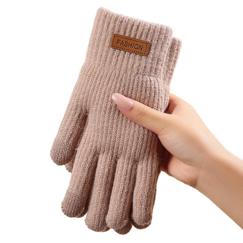Warme Thermostrick-Touchscreen-Handschuhe