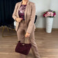 Bequemes und stilvolles Zweiteiler-Set aus Jacke und Hose für Damen