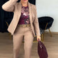 Bequemes und stilvolles Zweiteiler-Set aus Jacke und Hose für Damen