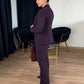 Bequemes und stilvolles Zweiteiler-Set aus Jacke und Hose für Damen
