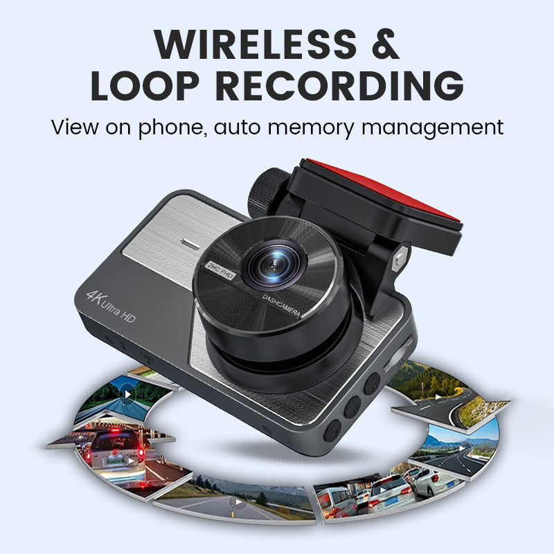 📢📢 50 % Rabatt!!! ✨ 4K Ultra HD Dashcam mit Nachtsicht – WLAN und Loop-Aufnahme für kontinuierliche Überwachung 🚗🌙