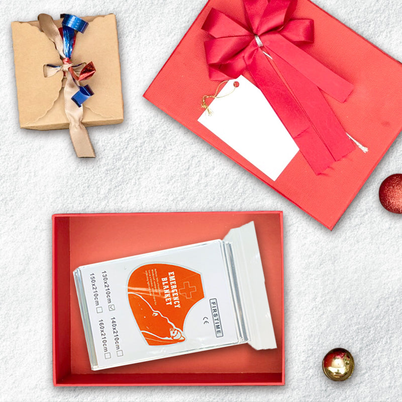 🔥Silberne doppelseitige wasserdichte tragbare Outdoor-Notfalldecke