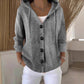 💖Einfarbige Langarm-Strickjacke für Damen