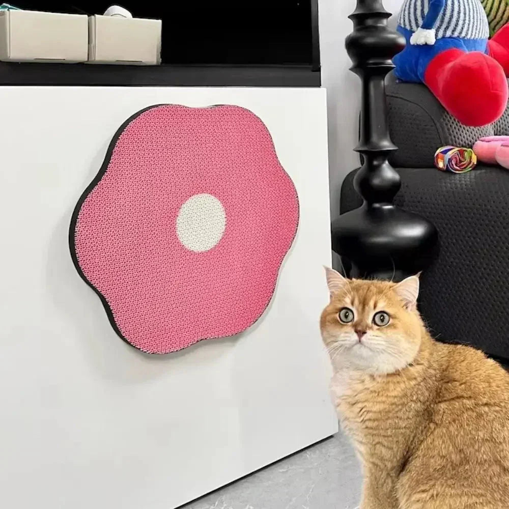🔥Nur für kurze Zeit 50 % Rabatt🔥Kreatives, blumenförmiges Kratzbrett für Katzen🐱 zur Wandmontage