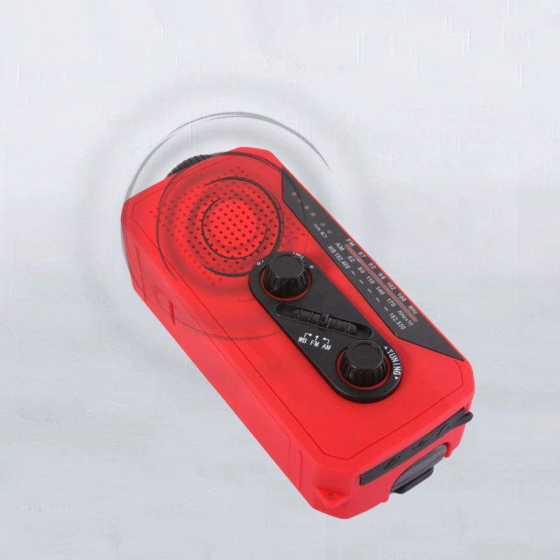 Notfall-Solar-Kurbelradio mit Taschenlampe