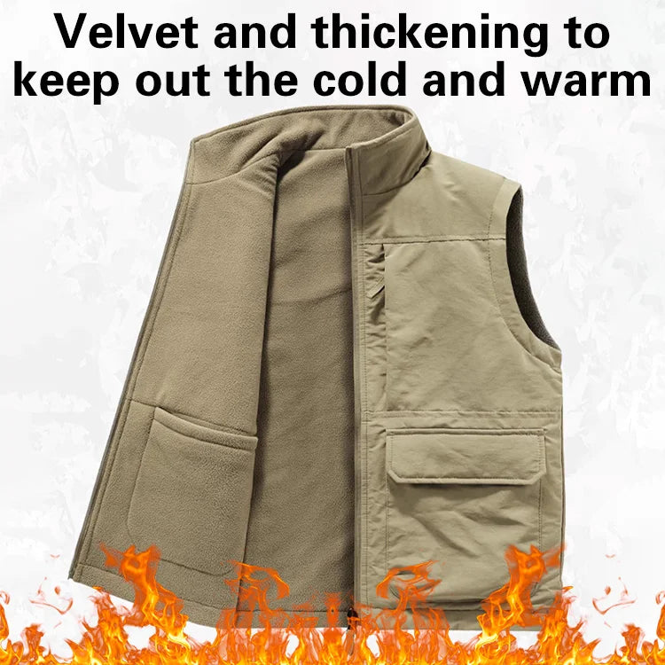 ⏳Herbst-/Winter-Premiumkollektion: 40 % Rabatt❄️Wendbare Fleeceweste für Herren