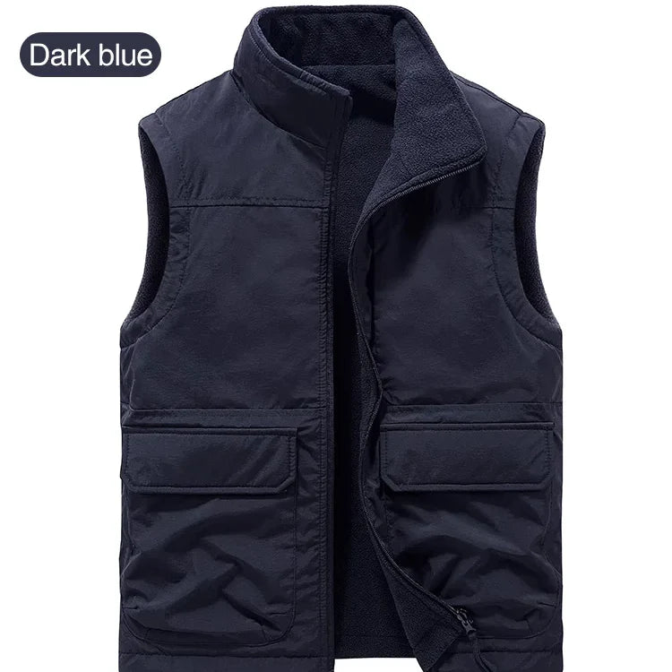 ⏳Herbst-/Winter-Premiumkollektion: 40 % Rabatt❄️Wendbare Fleeceweste für Herren
