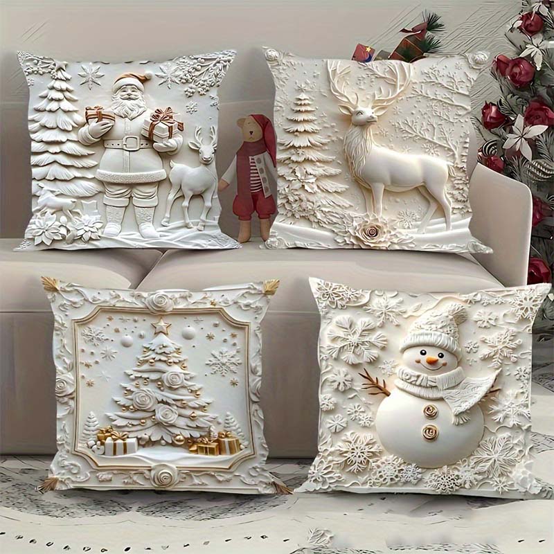 🎅Weihnachtsvorverkauf 50 % Rabatt🎉Elegante Weihnachts-Dekokissenbezüge