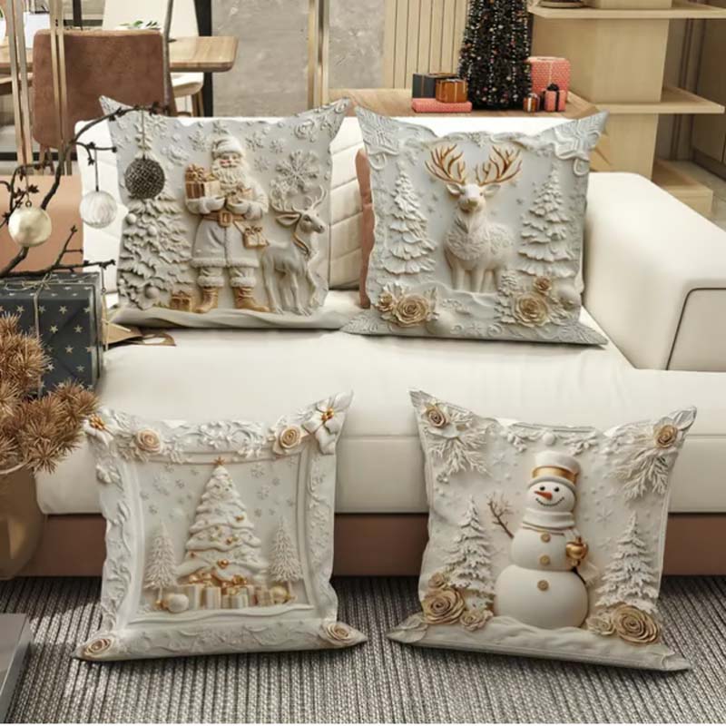 🎅Weihnachtsvorverkauf 50 % Rabatt🎉Elegante Weihnachts-Dekokissenbezüge