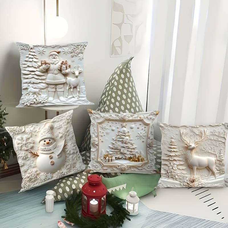 🎅Weihnachtsvorverkauf 50 % Rabatt🎉Elegante Weihnachts-Dekokissenbezüge