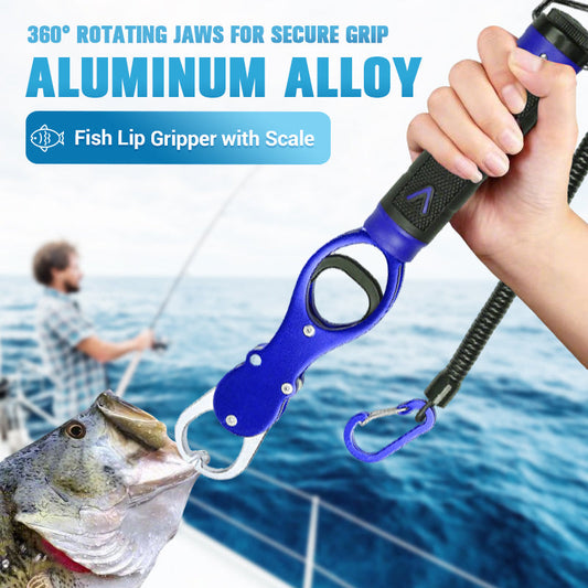 🎣Heißer Verkauf Lagerräumung 80 % Rabatt💥Fischlippengreifer aus Aluminiumlegierung mit Waage