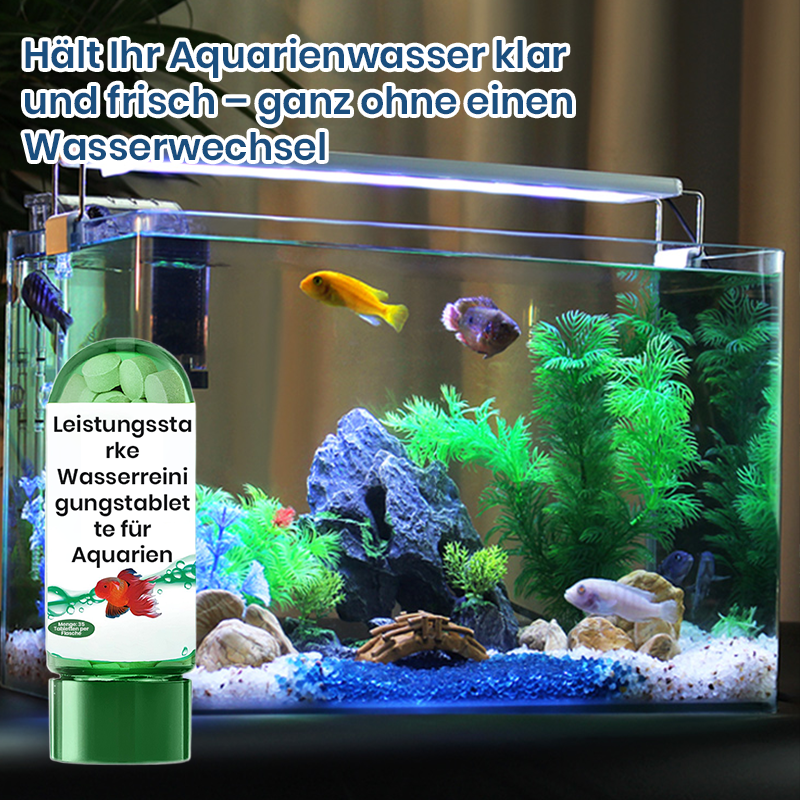 🔥Heißer Verkauf🔥Leistungsstarke Wasserreinigungstablette für Aquarien