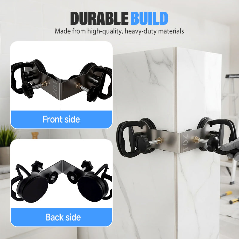 Rechtwinkliger Fugenstecker mit Saugnapf für Fliesen