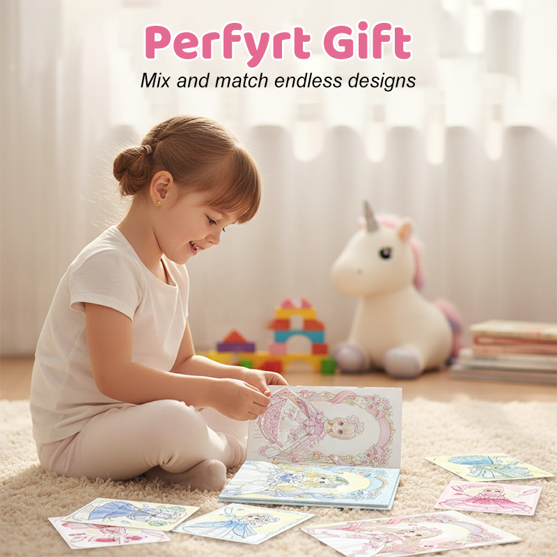 💕Bezaubernde Ankleide-Stickerbücher für Mädchen
