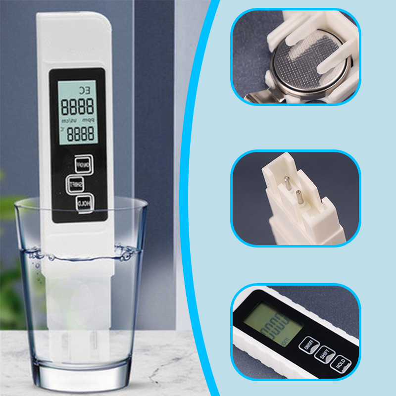 💧3-in-1-TDS-Wasserqualitätsprüfer✅